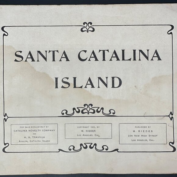 Antique 1905 Santa Catalina Island California Booklet Photographs Black White - Picture 5 of 16